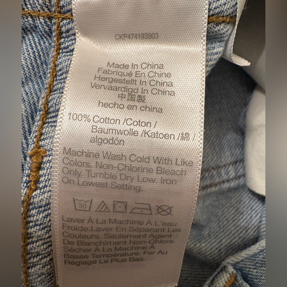 Madewell The Perfect Vintage Two Tone Straight Jeans Women’s 27 - Picture 16 of 16